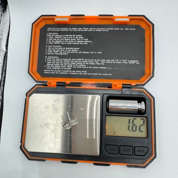 Ross-Simons CZ Round Stud Earrings 925 Sterling Silver Signed Tested Bezel Set - Picture 10 of 13